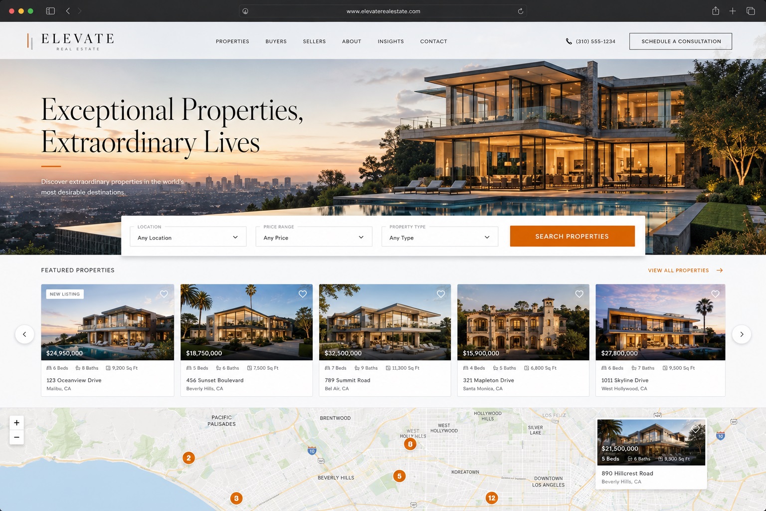 Real Estate Website Design